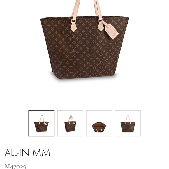 100% Authentic Louis Vuitton All In MM - Picture 2 of 8